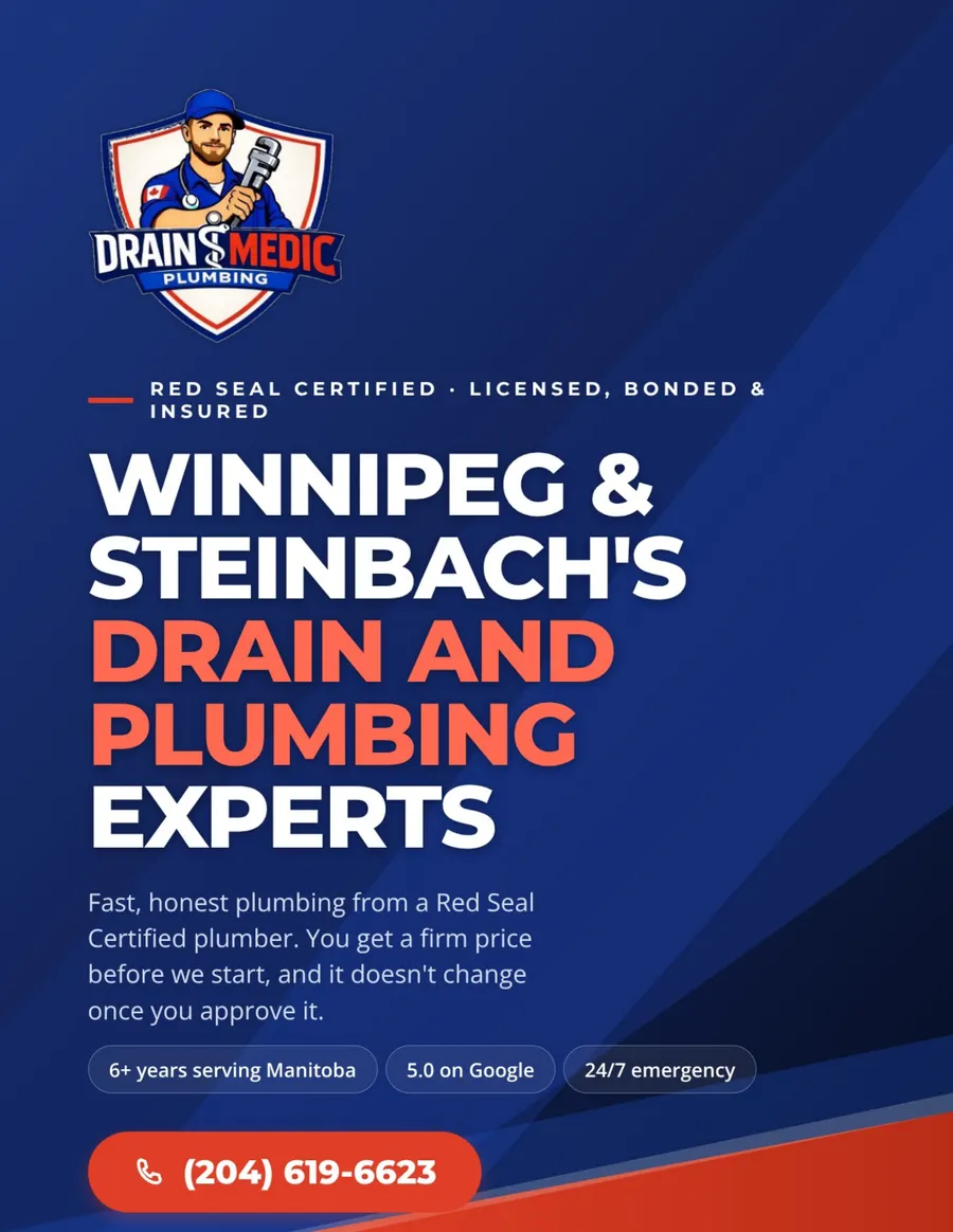 Drain Medic Plumbing brochure, page 1