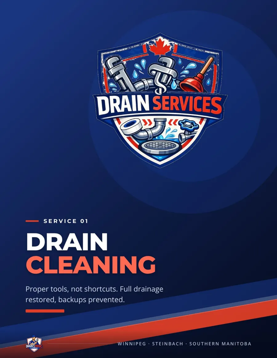 Drain Medic Plumbing brochure, page 4