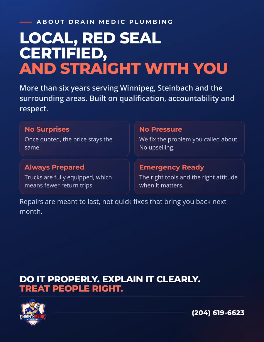 Drain Medic Plumbing brochure, page 29